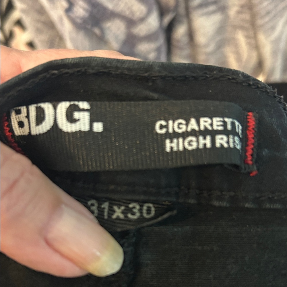 BDG Black High Rise Cigarette Jeans